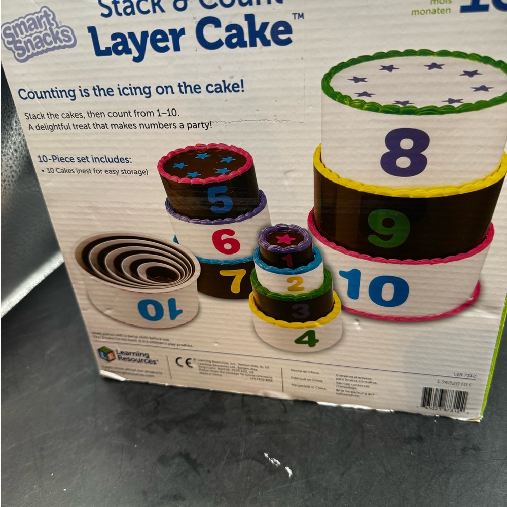 Learning Resources Stack and Count Layer Cake Kids Learning Toy - Picture 5 of 9